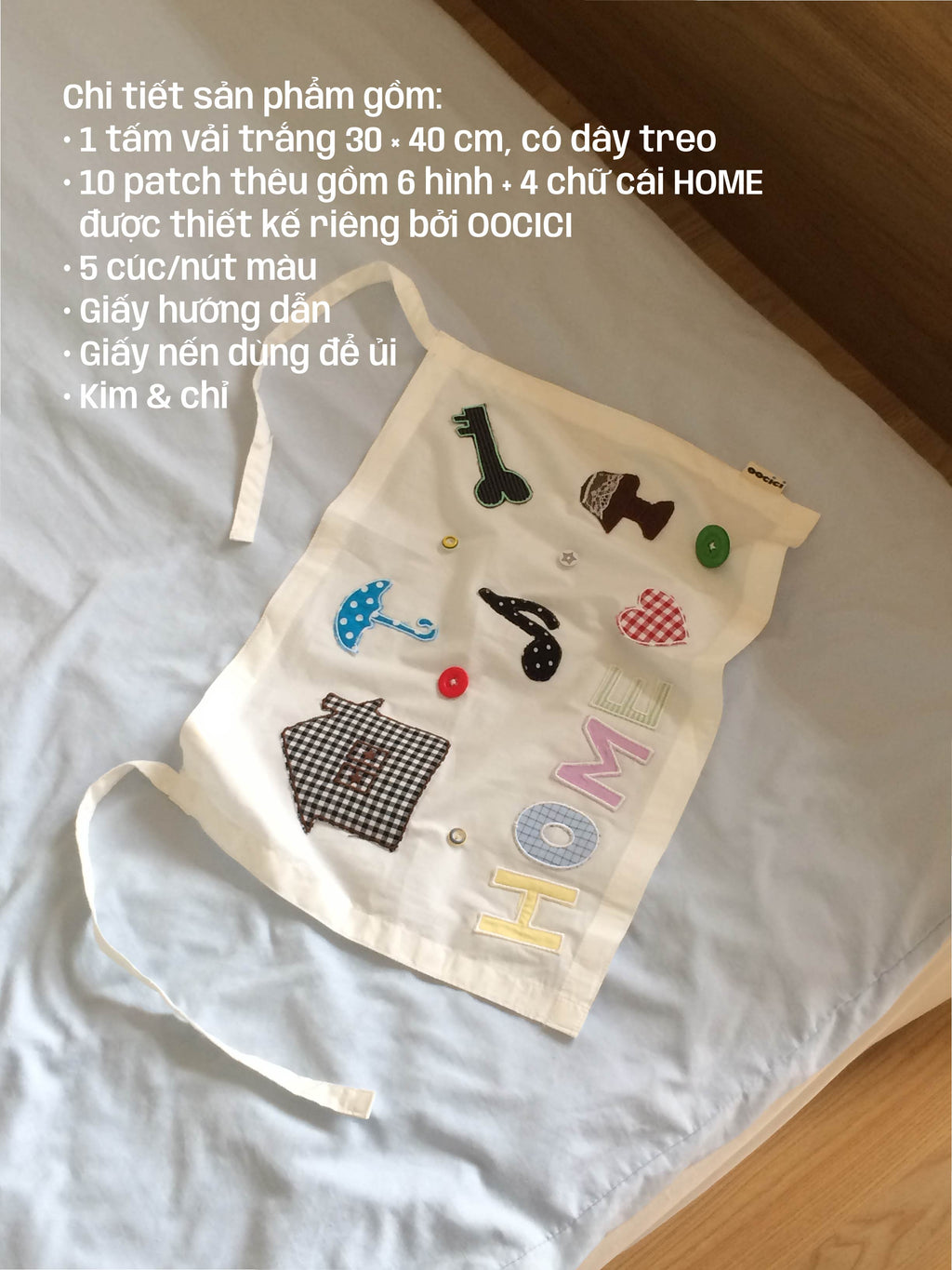 DIY Fabric Banner Kit - Bộ tự làm tranh vải/banner vải