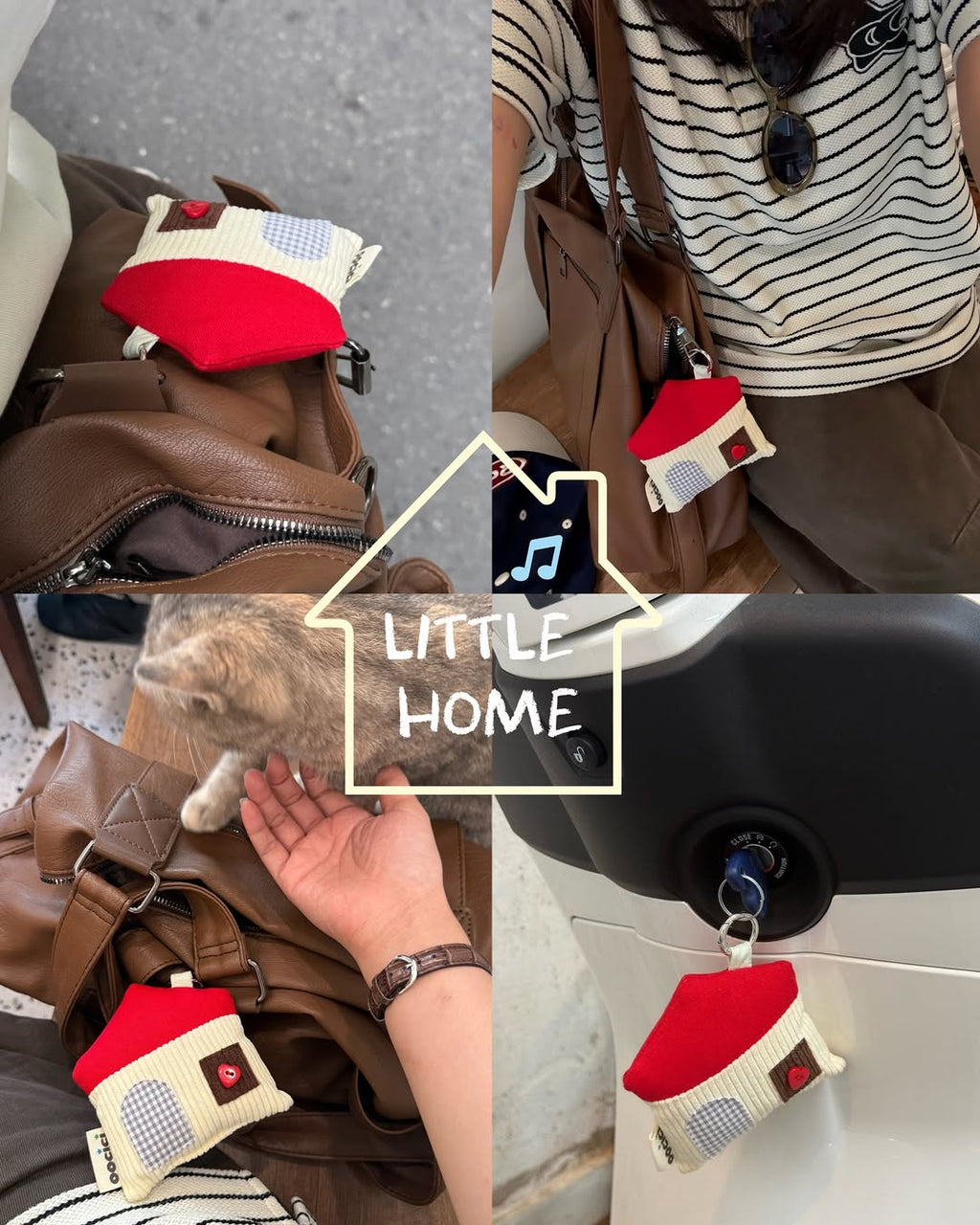 Little Home - Puffy Keychain