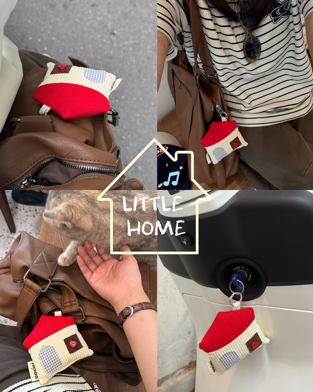 Little Home - Puffy Keychain