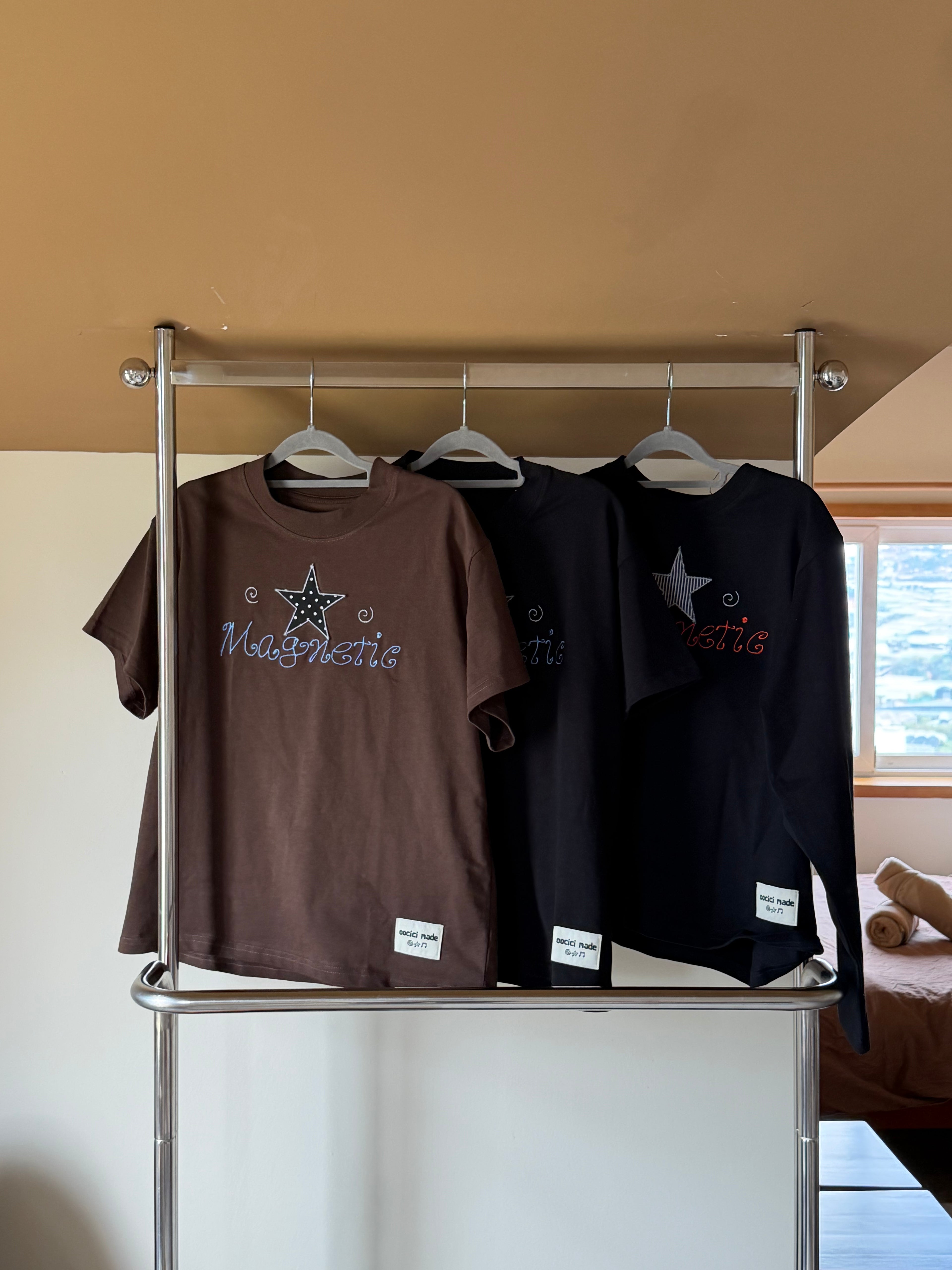 MAGNETIC STAR - EMBROIDERY T-SHIRT -  SS’26 COLLECTION