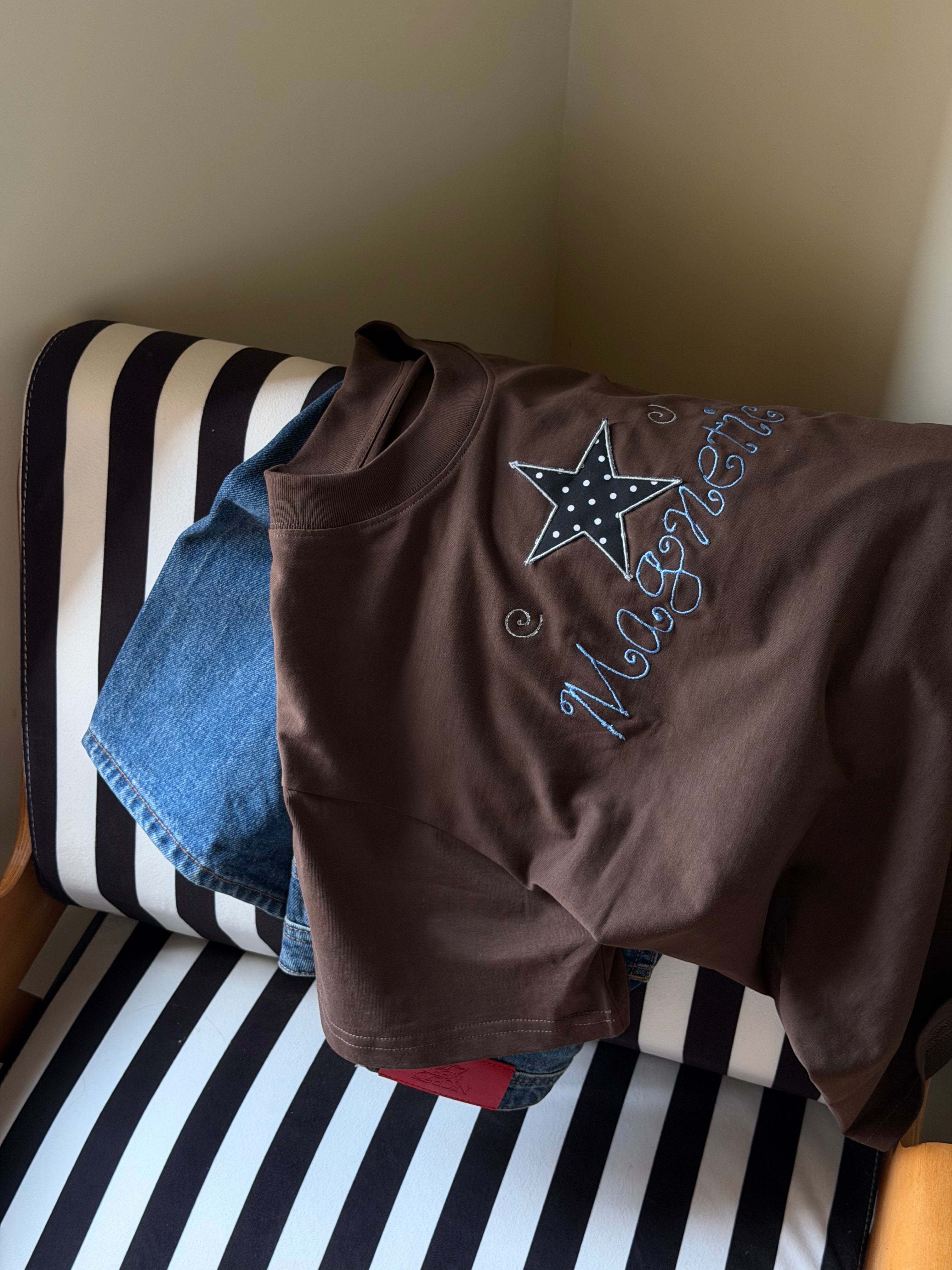 MAGNETIC STAR - EMBROIDERY T-SHIRT -  SS’26 COLLECTION