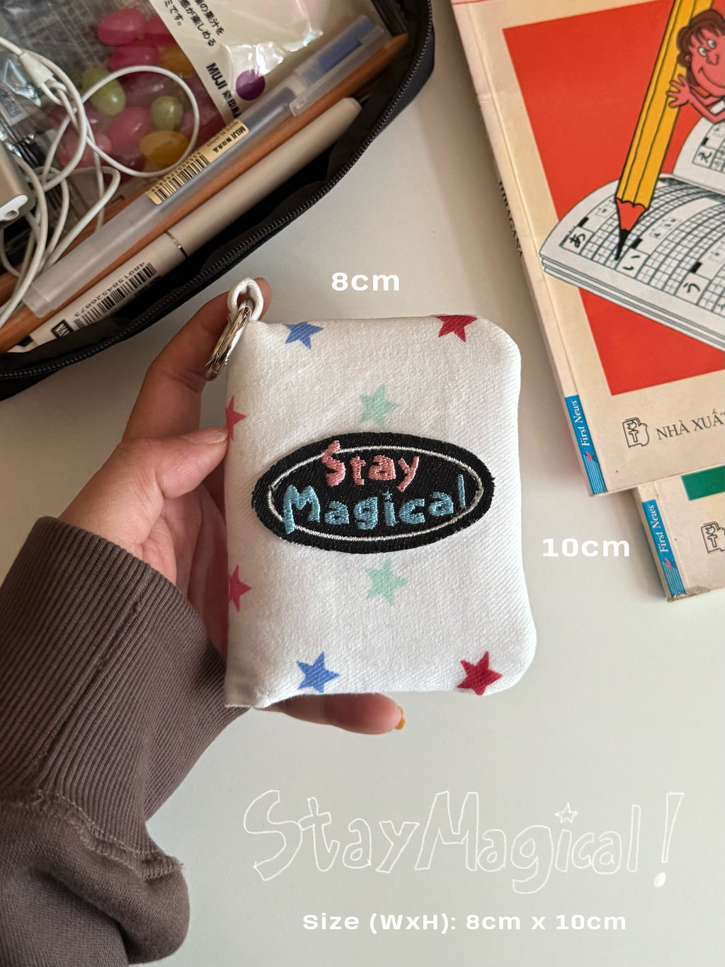 ⋆˚꩜ STAY MAGICAL – Mini Fluffy Card Wallet  