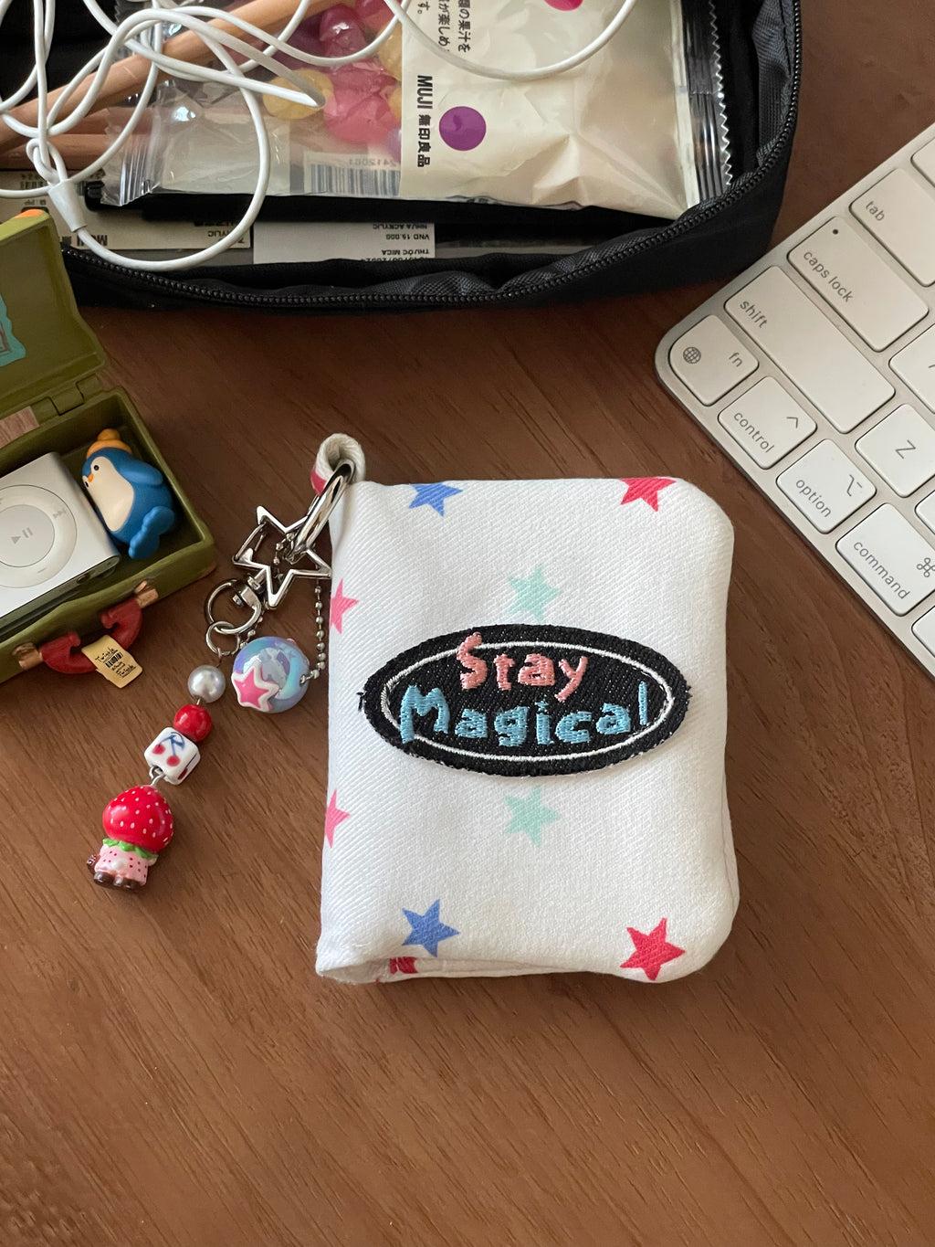 ⋆˚꩜ STAY MAGICAL – Mini Fluffy Card Wallet  