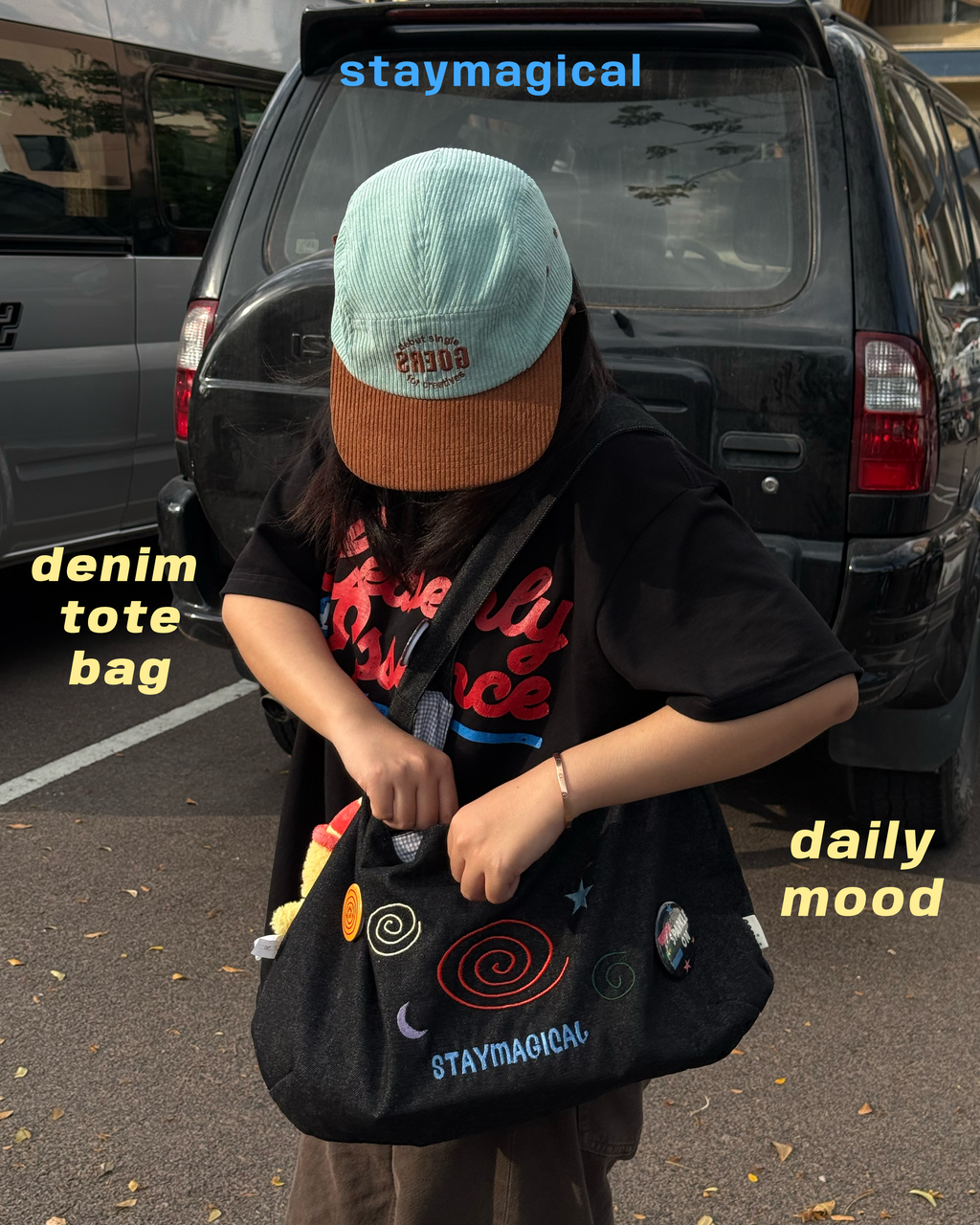 "STAYMAGICAL" - DENIM TOTE BAG