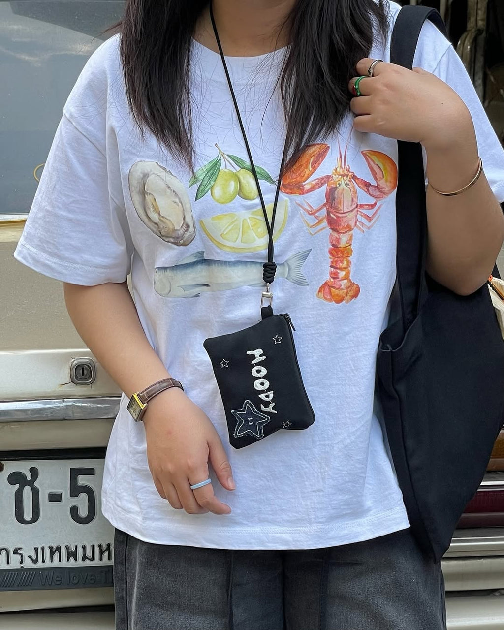 MOODY - Mini neck pouch • Túi mini Canvas đeo cổ