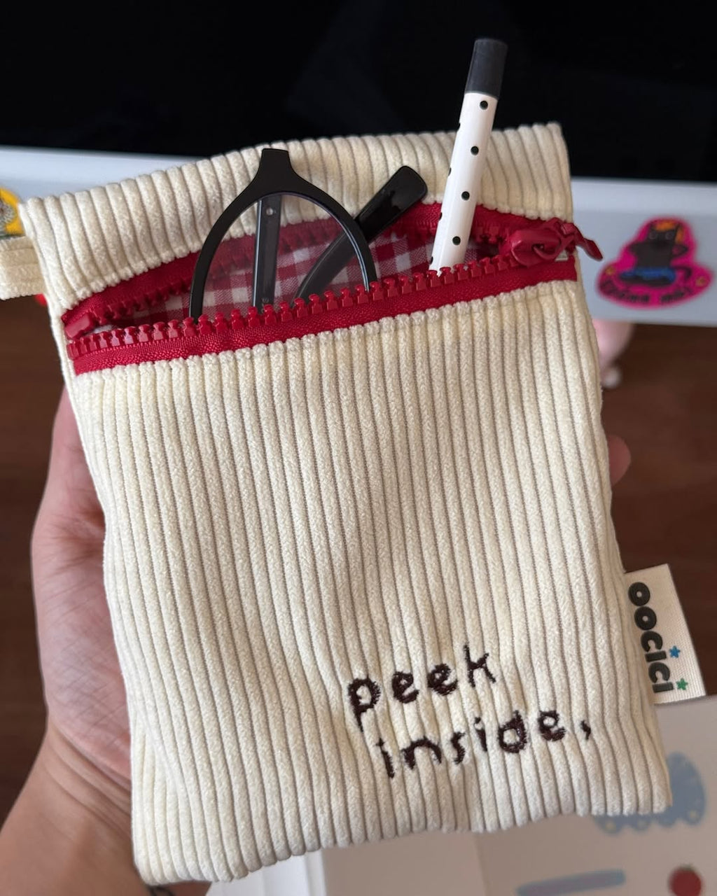 Peek Inside Zipper Pouch