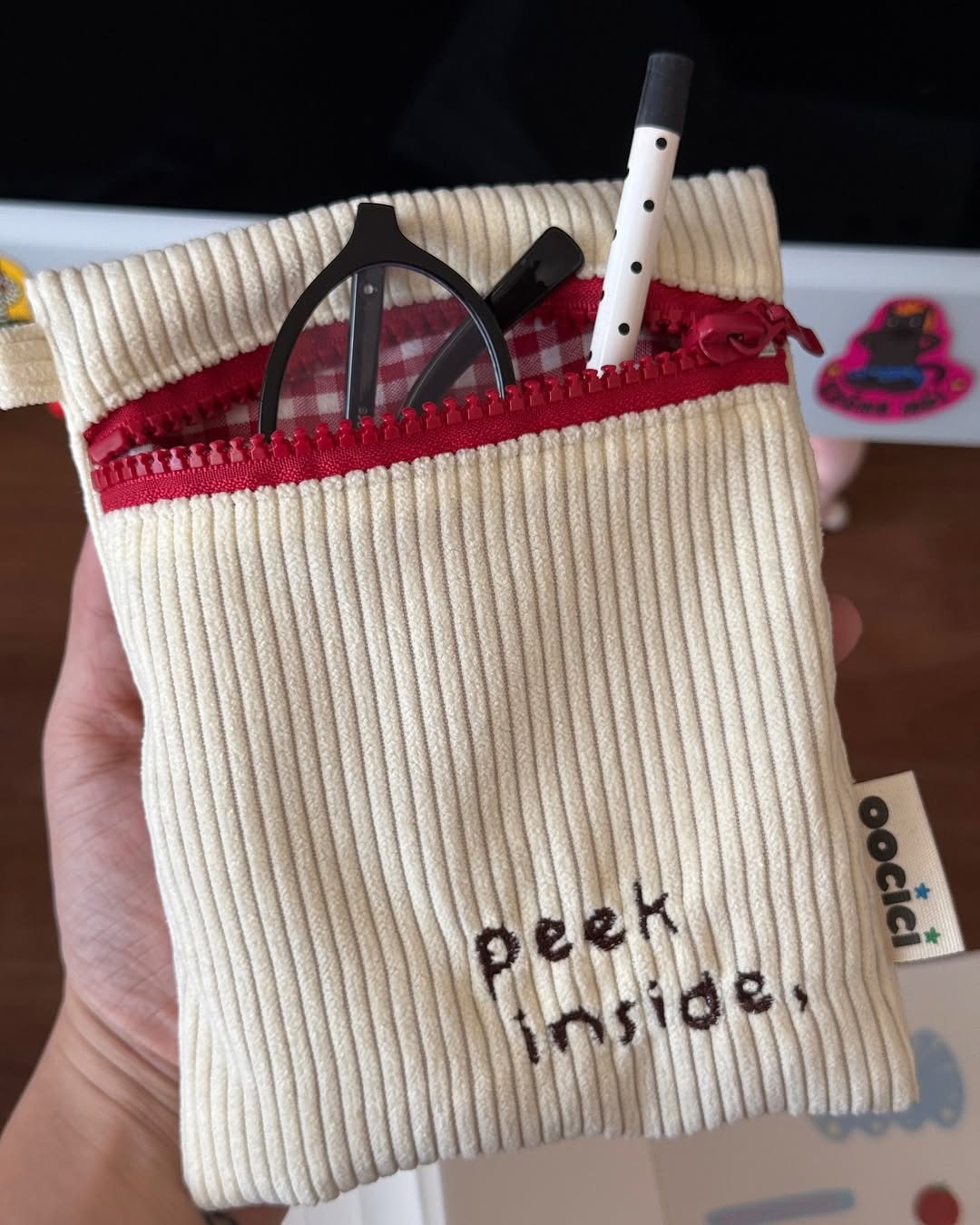 Peek Inside Zipper Pouch