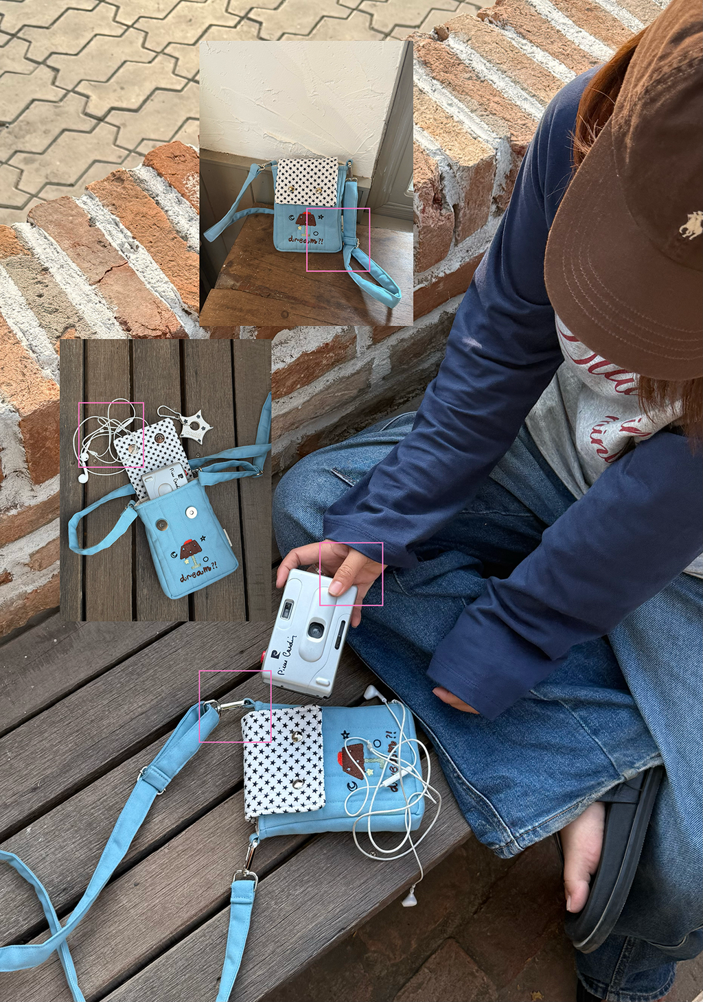 Camera Pouch Bag ver.2  (for compact/film/digital cameras)