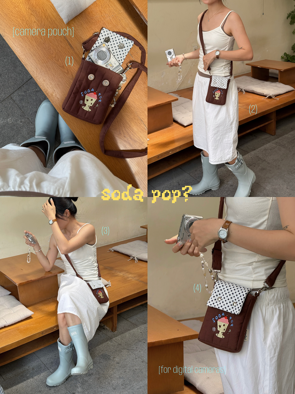 Camera Pouch Bag ver.2  (for compact/film/digital cameras)